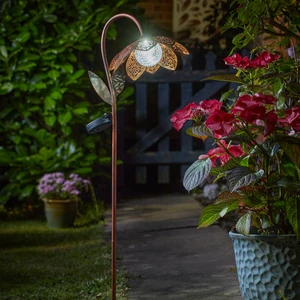 Damasque Flower Light Stake
