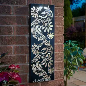 Illuminated Decorative Floral Panel