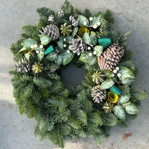 A Touch Of Frost Wreath - 14"