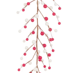 Bare Branch Berry Garland - Red & White