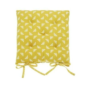 Bee Seat Cushion - Ochre