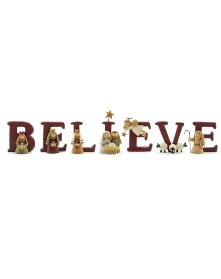 Believe Nativity Letters