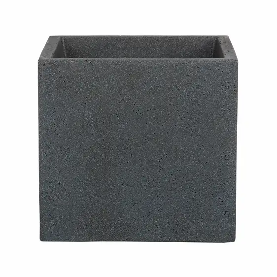 Beton Black Cube Pot 30cm
