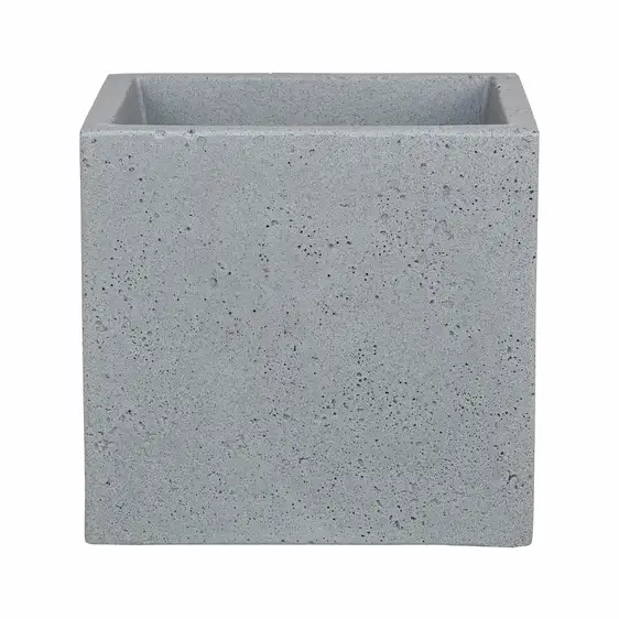 Beton Grey Cube Pot 40cm