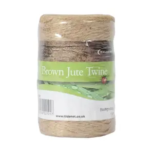 Biodegradable Brown Jute Twine - Brown 110m