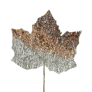 Bronze Glitter Foliage Stem