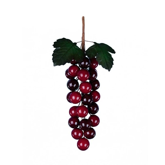 Bunched Grape Stem - Cranberry