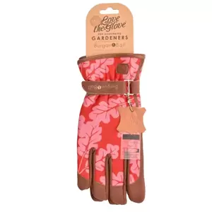 Burgon & Ball Oak Leaf Gloves - Poppy S/M - image 3