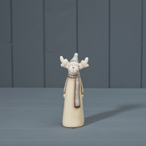 Ceramic Reindeer Figurine