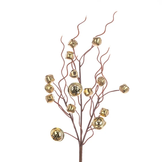 Christmas Bells Spray - Gold