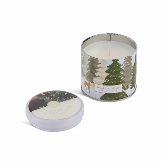 Christmas Tree Tin Candle