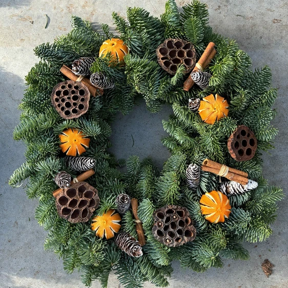 Cinnamon Spice Wreath - 14"