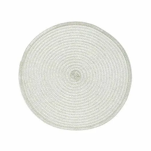 Circular Lurex Placemat - Red - image 3