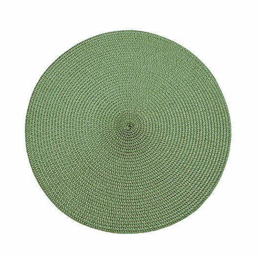 Circular Ribbed Placemat - Olive