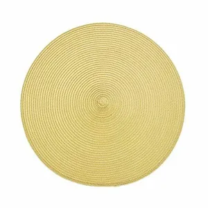 Circular Ribbed Placemat - Saffron