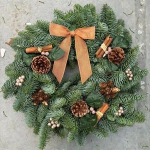 Copper & Rose Gold Wreath - 12"