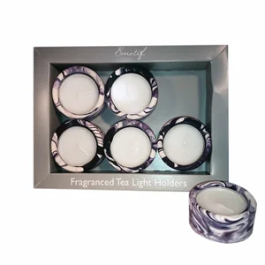 CorinCraft Black Iris Tea Light Holders