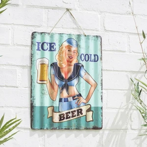 Corrugated Ice Cold Beer Garden Sign