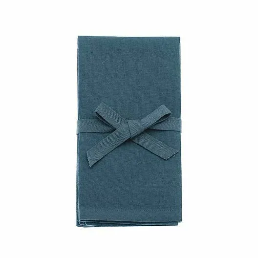 Cotton Napkin Set - Slate Blue