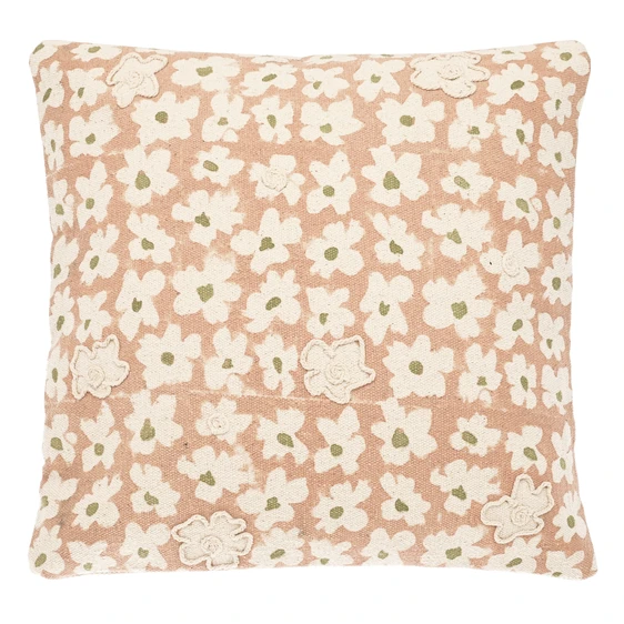 Daisy Floral Cushion - Blush - image 2