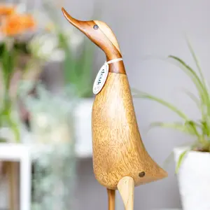 DCUK Natural Wooden Ducklet Figurine - image 1