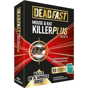 Deadfast Mouse & Rat Killer Plus - 15 Sachets