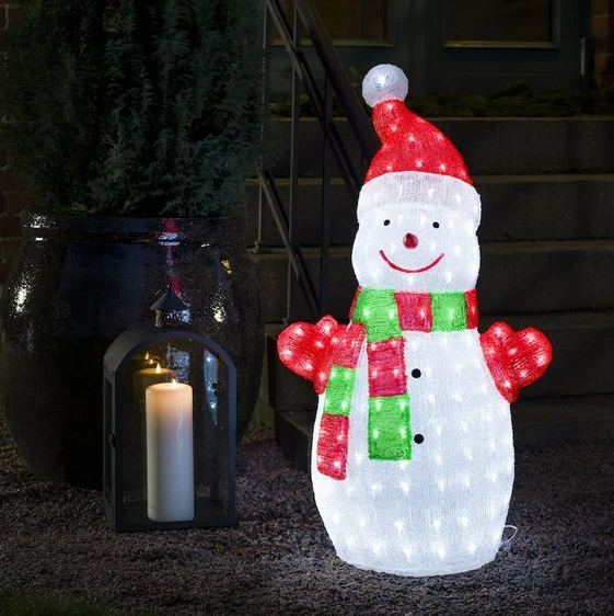 Decorative Acrylic Large Snowman - image 1