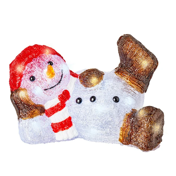 Decorative Acrylic Lying Snowman