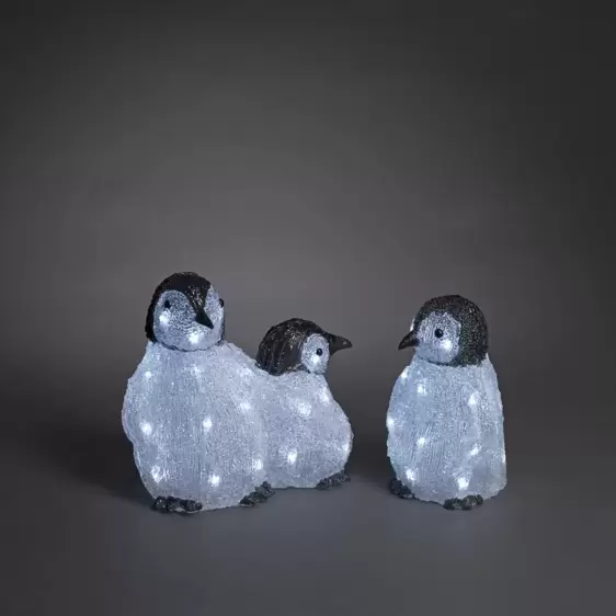 Decorative Acrylic Penguin Family - image 2