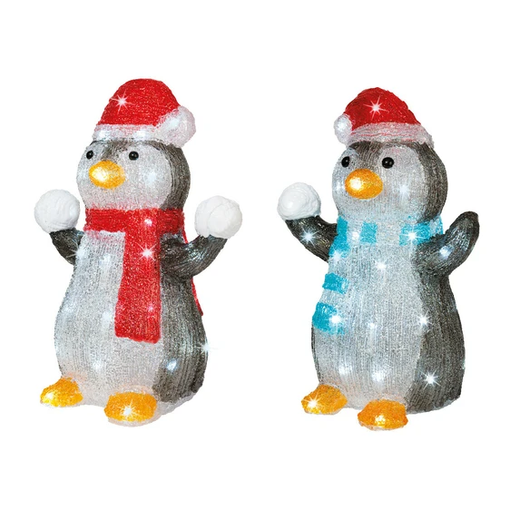 Decorative Acrylic Penguin With Hat