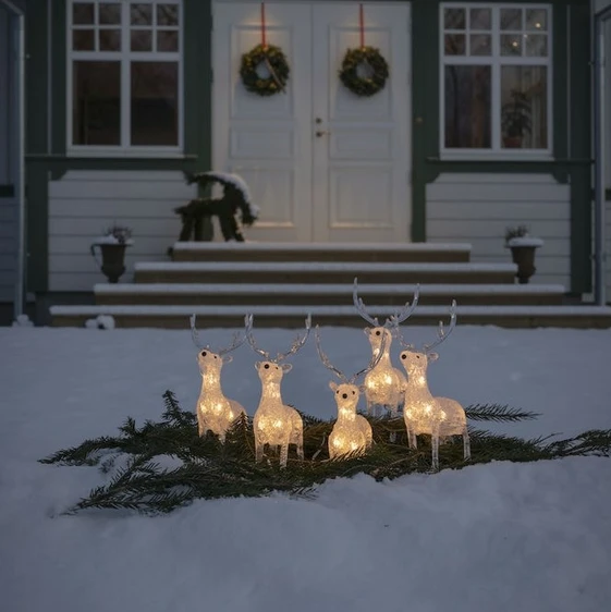 Decorative Acrylic Reindeer Set - image 3