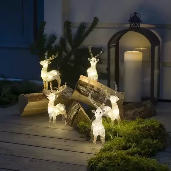 Decorative Acrylic Reindeer Set - image 1