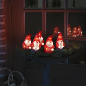 Decorative Acrylic Santa Set - image 1