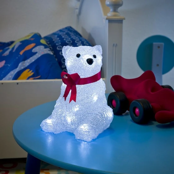 Decorative Acrylic Sitting Polar Bear - image 1