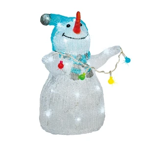 Decorative Acrylic Skiing Snowman - image 3