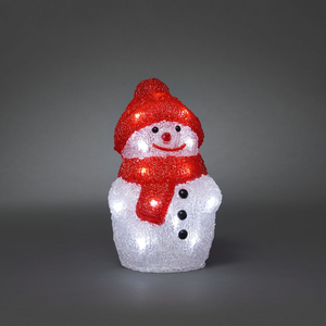 Decorative Acrylic Snowman with Cap - image 2