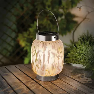Decorative Glass Solar Lantern