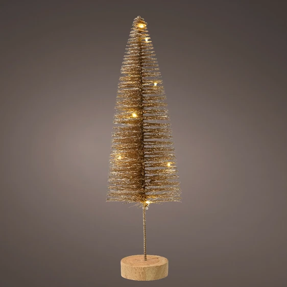 Decorative Light Up Mini Tree - Gold Large