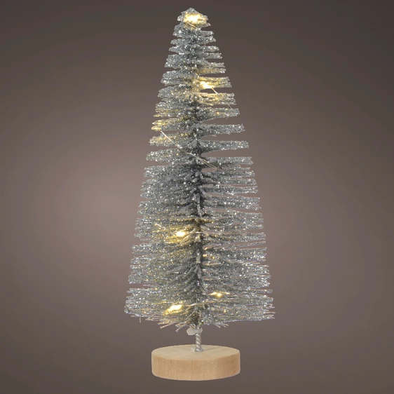 Decorative Light Up Mini Tree - Silver Small