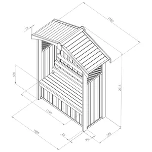 Zest Dorset Storage Box Arbour - Natural - image 3