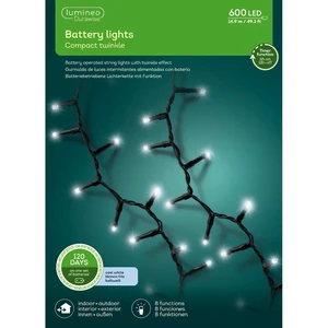 Durawise Compact Twinkle Lights - Cool White (600 Lights) - image 3