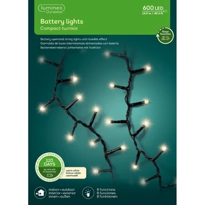 Durawise Compact Twinkle Lights - Warm White (600 Lights) - image 3