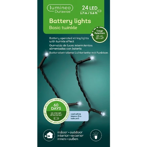 Durawise Basic Twinkle Lights - Cool White (24 lights) - image 2