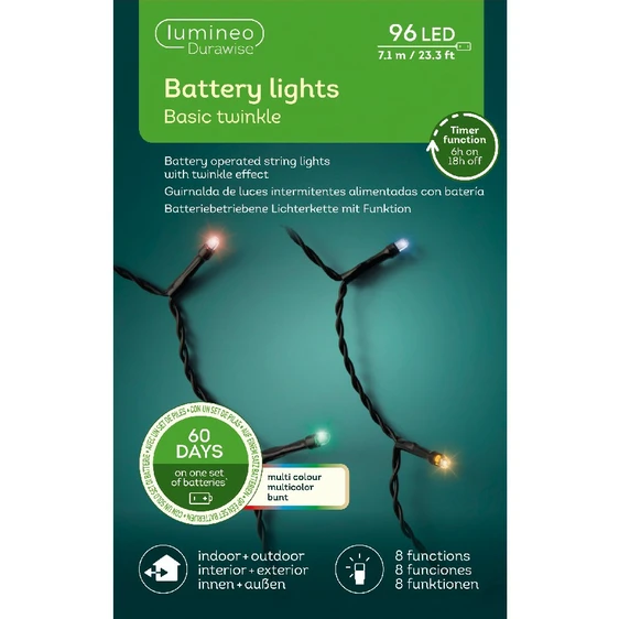 Durawise Basic Twinkle Lights - Multi (96 lights) - image 3