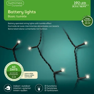 Durawise Basic Twinkle Lights - Warm White (192 lights) - image 2