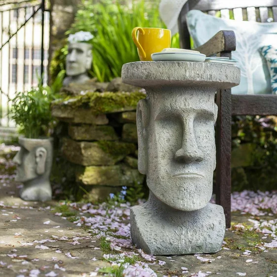 Easter Island Head Plant Stand