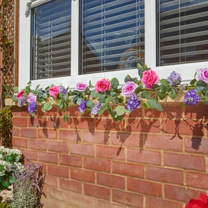 Rose & Lilacs Artificial Garland - image 1