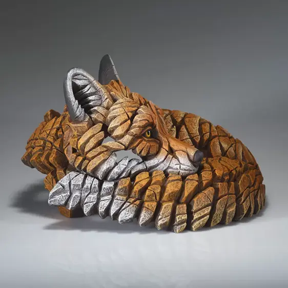 Edge Sculpture Curled Up Fox - image 2