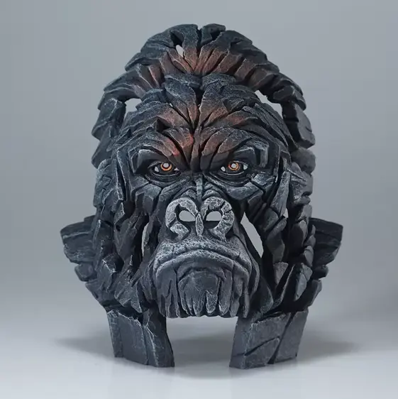 Edge Sculpture Gorilla Bust Miniature