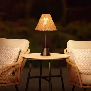 Elba Sesame Rattan Table Lamp